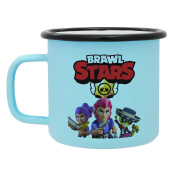 Brawl Stars Blue, Κούπα Μεταλλική εμαγιέ ΜΑΤ σιέλ 360ml