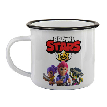 Brawl Stars Blue, Κούπα εμαγιέ με μαύρο χείλος 360ml