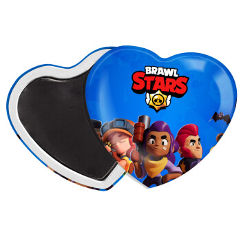 Brawl Stars Blue, Μαγνητάκι καρδιά (57x52mm)