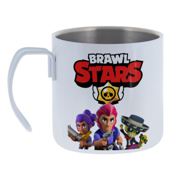 Brawl Stars Blue, Mug Stainless steel double wall 400ml