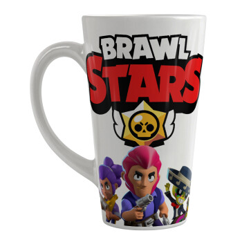 Brawl Stars Blue, Κούπα κωνική Latte Μεγάλη, κεραμική, 450ml