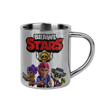 Brawl Stars Blue, Mug Stainless steel double wall 300ml