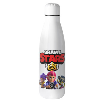 Brawl Stars Blue, Μεταλλικό παγούρι θερμός (Stainless steel), 500ml