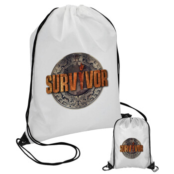 Survivor, Τσάντα πουγκί με μαύρα κορδόνια (1 τεμάχιο)