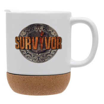 Survivor, Ceramic coffee mug Cork (MAT), 330ml (1pcs)