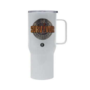 Survivor, Mega Stainless steel Tumbler with lid, double wall 750L