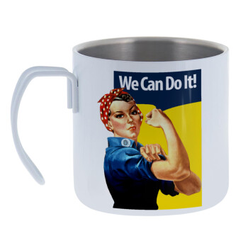 Rosie we can do it!, Mug Stainless steel double wall 400ml