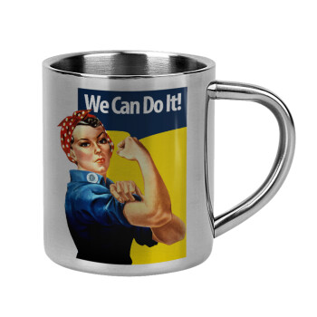 Rosie we can do it!, Mug Stainless steel double wall 300ml