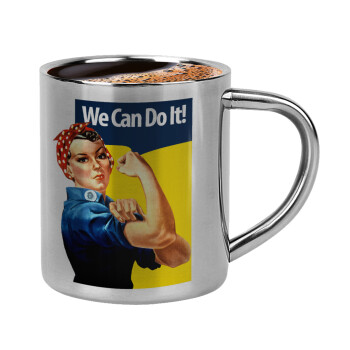 Rosie we can do it!, Double-wall metal cup for espresso (220ml)