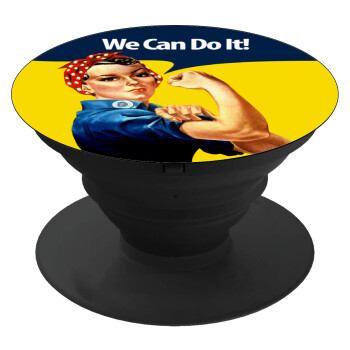 Rosie we can do it!, Phone Holders Stand  Black Hand-held Mobile Phone Holder