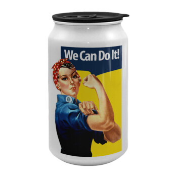 Rosie we can do it!, Κούπα ταξιδιού μεταλλική με καπάκι (tin-can) 500ml