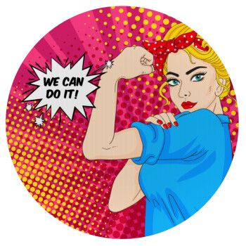 We can do it!, Mousepad Round 20cm
