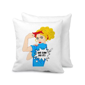 We can do it!, Sofa cushion 40x40cm includes filling