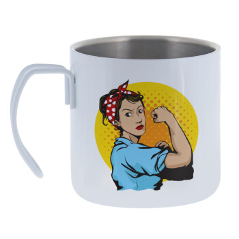 Strong Women, Mug Stainless steel double wall 400ml