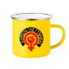 Yellow Enamel Metallic Cup 360ml