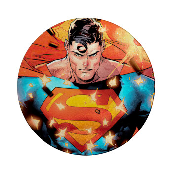 Superman angry, Επιφάνεια κοπής γυάλινη στρογγυλή (30cm)