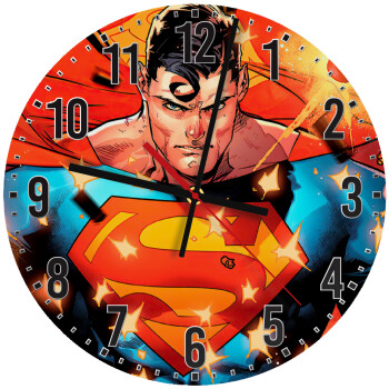 Superman angry, Ρολόι τοίχου ξύλινο (30cm)