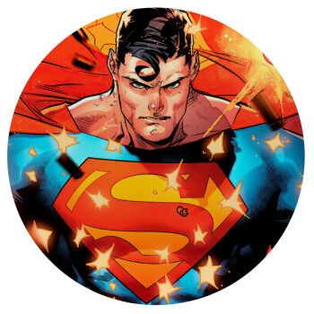 Superman angry, Mousepad Round 20cm