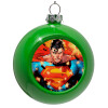 Green Christmas tree ornament bauble 8cm