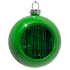 Green Christmas tree ornament bauble 8cm