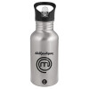 Metallic Silver with straw (500ml)