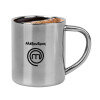 Double-wall metal cup for espresso (220ml)