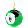 Green Christmas tree ornament ball 8cm