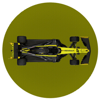 Renault Formula 1, Mousepad Round 20cm