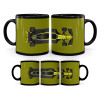 Mug black, ceramic, 330ml