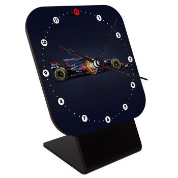 Redbull Formula 1, Quartz Wooden table clock with hands (10cm)