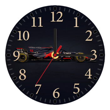 Redbull Formula 1, Ρολόι τοίχου ξύλινο plywood (20cm)
