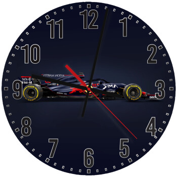 Redbull Formula 1, Ρολόι τοίχου ξύλινο (30cm)