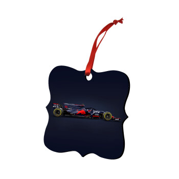 Redbull Formula 1, Christmas ornament polygon wooden 7.5cm