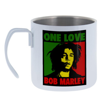 Bob marley, one love, Mug Stainless steel double wall 400ml