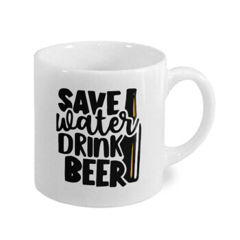 Save Water, Drink BEER, Κουπάκι κεραμικό, για espresso 150ml