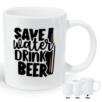 Save Water, Drink BEER, Κούπα Giga, κεραμική, 590ml