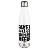 Metal mug thermos White (Stainless steel), double wall, 500ml