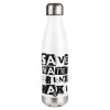 Metal mug thermos White (Stainless steel), double wall, 500ml