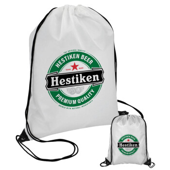 Hestiken Beer, Τσάντα πουγκί με μαύρα κορδόνια (1 τεμάχιο)