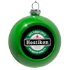 Green Christmas tree ornament bauble 8cm