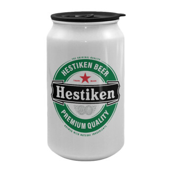 Hestiken Beer, Κούπα ταξιδιού μεταλλική με καπάκι (tin-can) 500ml