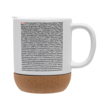 pi 3.14, Ceramic coffee mug Cork (MAT), 330ml (1pcs)