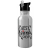 Metallic Silver with straw (600ml)