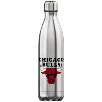 Chicago Bulls, Inox (Stainless steel) hot metal mug, double wall, 750ml