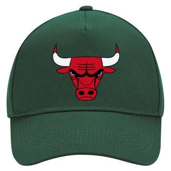 Chicago Bulls, Adult Ultimate Hat GREEN, (100% COTTON DRILL, ADULT, UNISEX, ONE SIZE)