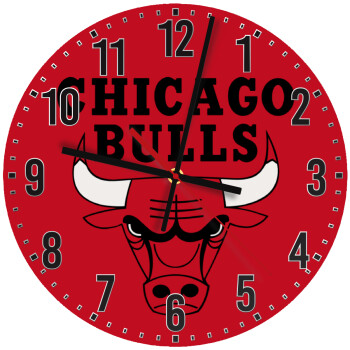 Chicago Bulls, Ρολόι τοίχου ξύλινο (30cm)