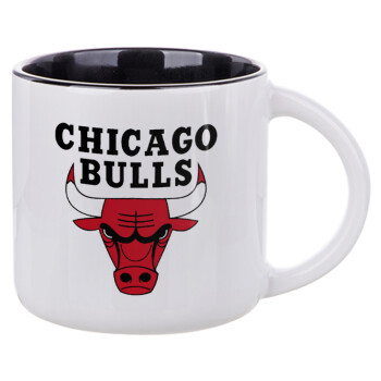 Chicago Bulls, Κούπα κεραμική 400ml Λευκή/Μαύρη