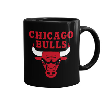 Chicago Bulls, Mug black, ceramic, 330ml