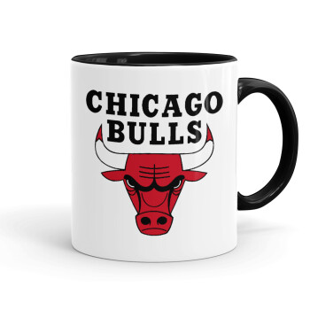 Chicago Bulls, Mug colored black, ceramic, 330ml