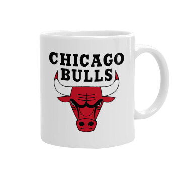 Chicago Bulls, Ceramic coffee mug, 330ml (1pcs)